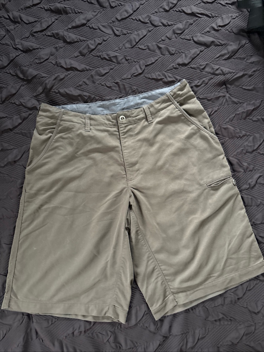 Patagonia Hiking Shorts Cargo Stretch Lightweight Olive Shorts Menโs Size 33